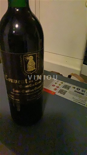 Bordeaux Saint-Émilion Grand Cru Couvent des Jacobins 1990