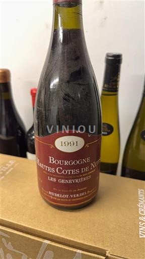 Burgundsko Hautes Côtes de Nuits Hudelot-Verdelet Les Genevrières 1991