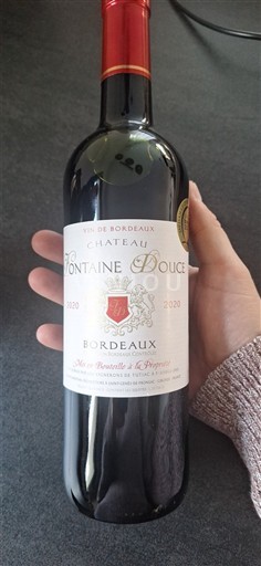 Wines Rouge sec Château Fontaine Douce 2020 France Bordeaux AOC