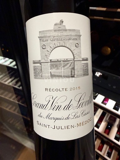 Burdeos Saint-Julien Grand Cru Château Léoville Las Cases Grand Vin de Léoville du Marquis de Las Cases 2015
