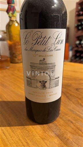 Burdeos Saint-Julien Château Léoville-Las Cases Le Petit Lion du Marquis de Las Cases 2016