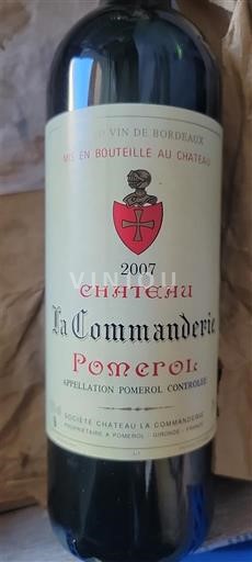 Bordeaux Pomerol Château La Commanderie 2007
