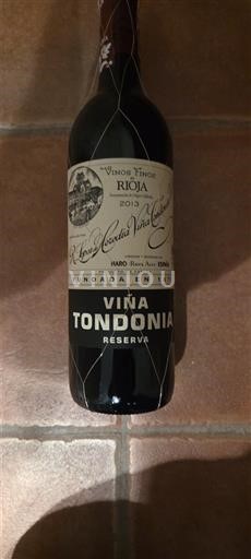La Rioja Rioja R. López de Heredia Viña Tondonia Viña Tondonia Reserva 2013