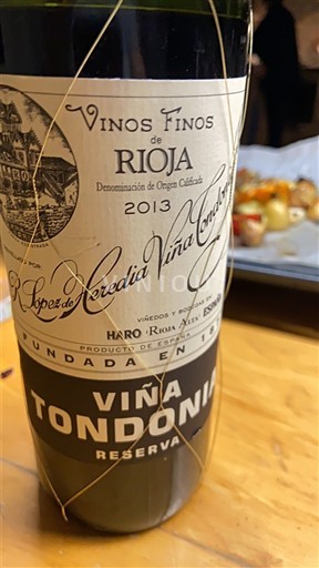 Rioja R. López de Heredia Viña Tondonia Viña Tondonia Reserva 2013