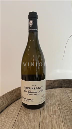 Bourgogne Meursault Premier Cru Buisson-Charles La Goutte d'Or 2018