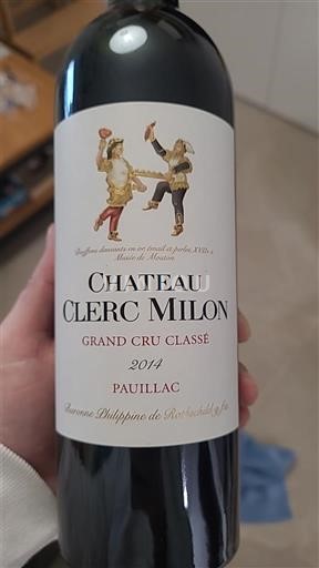 Bordeaux Pauillac Grand Cru Château Clerc Milon 2014