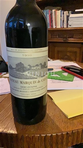 Burdeos Saint-Estèphe Château Marquis de Calon 1991