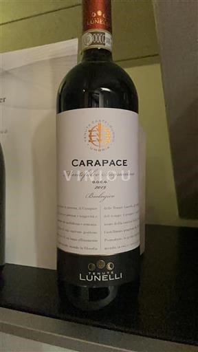 Umbrija Montefalco Sagrantino Tenute Lunelli Carapace 2019