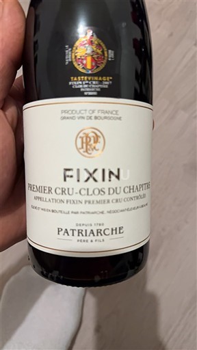 Burgundija Fixin Premier Cru Patriarche Père & Fils Premier Cru - Clos du Chapitre 2017