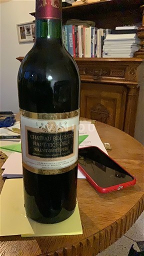 Burdeos Saint-Estèphe Château Beau-Site Haut-Vignoble 1989