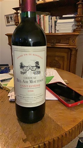 Burdeos Saint-Estèphe Château Bel-Air Mouitnot 1998