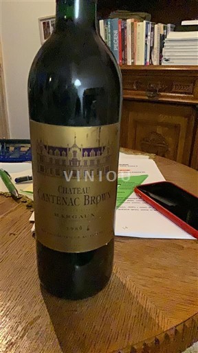 Bordeaux Margaux Grand Cru Château Cantenac Brown 1989