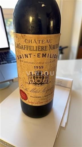 Bordeaux Saint-Émilion Grand Cru Château Lagaffelière Naudes 1959