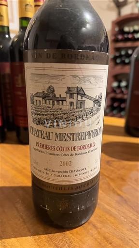 Bordeaux Premières-Côtes-de-Bordeaux Château Mestrepèret 2002