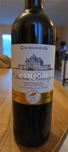 Burdeos Haut-Médoc Château Barreyres 2017