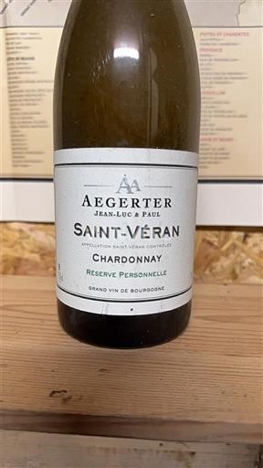 Burgund Saint-Véran Aegerter Jean-Luc & Paul Réserve Personnelle 2014