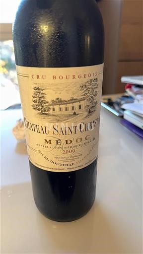 Bordeaux Médoc Cru Bourgeois Château Saint-Christoly 2000