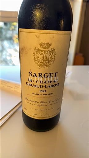 Burdeos Saint-Julien Château Gruaud-Larose Sarget 1993