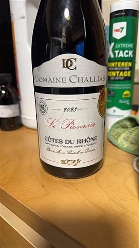 Rhônedalen Côtes du Rhône Domaine Challias Le Pionnier 2023