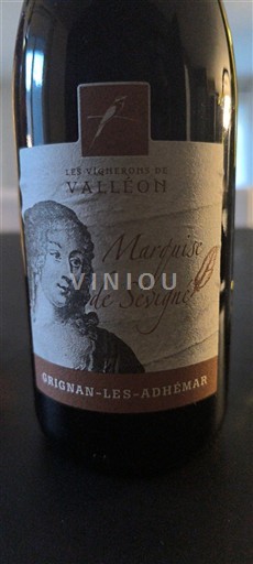 Thung lũng Rhône Grignan-les-adhémar Les Vignerons de Valléon Marquise de Sévigné 2022