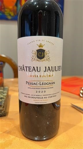 Bordeaux Pessac-Léognan Château Jaulien Eugénie 2020
