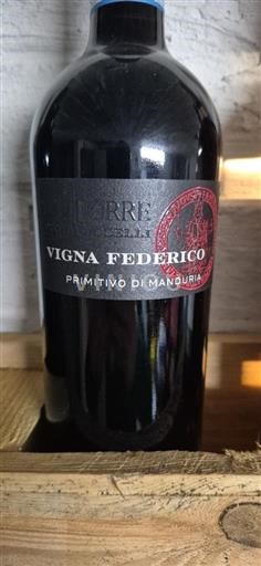 Apulia Mandurian primitiivi Terre di Sava Vigna Federico 2022