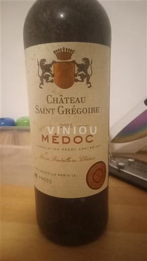 Bordeaux Médoc Château Saint Grégoire 2015