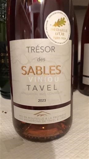 Rhônen laakso Tavel Les Vignerons de Tavel & Lirac Trésor des Sables 2023