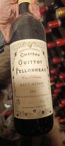 Bordeaux Haut-Médoc Château Guittot Fellonneau 2001