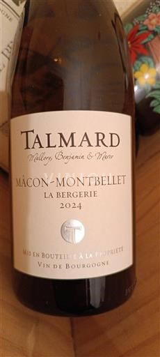 Burgundi Mâcon ja Mâcon-kylät Talmard La Bergerie 2024