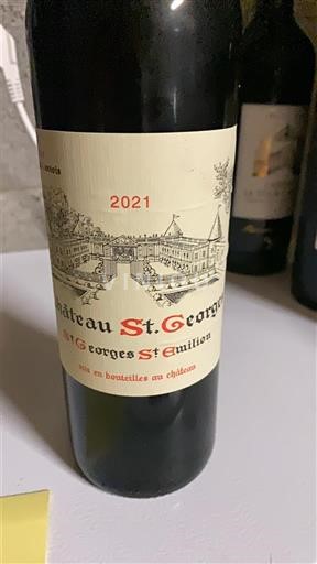 Bordeaux Saint-Georges-Saint-Émilion Château St. Georges 2021