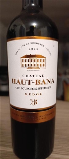 Bordeaux Médoc Château Haut-Bana Cru Bourgeois Supérieur 2023