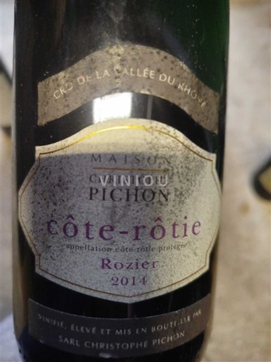 Vallée du Rhône Côte-rôtie Maison Christophe Pichon Rozier 2014