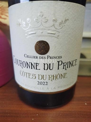 Valle del Ródano Côtes del Ródano Cellier des Princes Couronne du Prince 2022