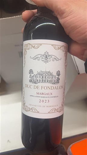 Bordeaux Margaux Duc de Fondalon 2023