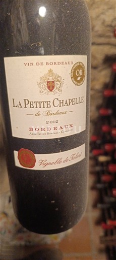 Bordeaux La Petite Chapelle de Bordeaux 2012