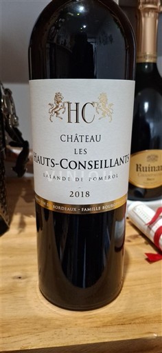 Bordeaux Lalande-de-pomerol Château Les Hauts Conseillants 2018