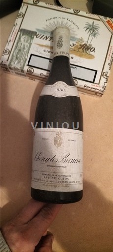 Burgund Chorey-lès-Beaune Antoine Guillon 1988