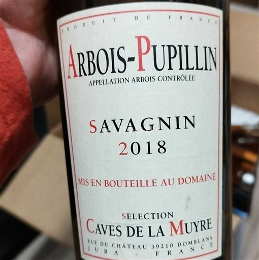 Jura Arbois-Pupillin Caves de la Muyre Savagnin 2018