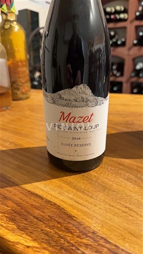 Languedoc Pic-saint-loup Mazet Réserve 2018