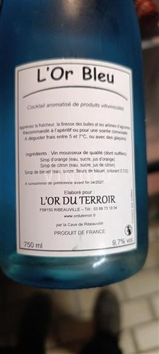 Alsacia L'Or Du Terroir L'Or Bleu Sin añada