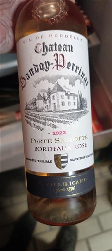 Bordeaux Bordo rose Château Grandoy-Perrinat Porte Salbotte 2023