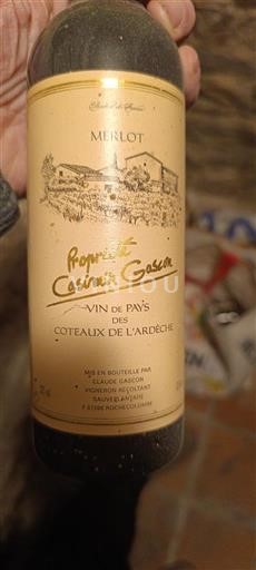 Alpes y Países Ródano Coteaux de l'Ardèche Propriété Casimir Gascon Sin añada