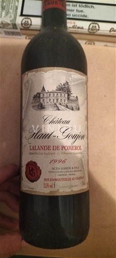 Bordeaux Lalande-de-Pomerol Château Haut-Goujon 1996