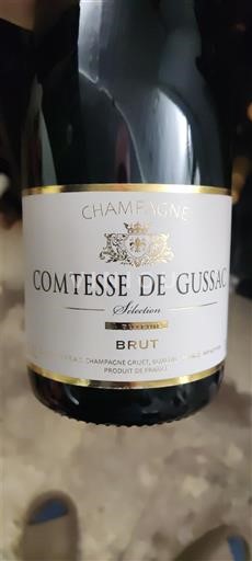 Champaña Champán Comtesse de Gussac Sélection Sin añada