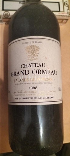 Bordéus Lalande-de-Pomerol Château Grand Ormeau 1988