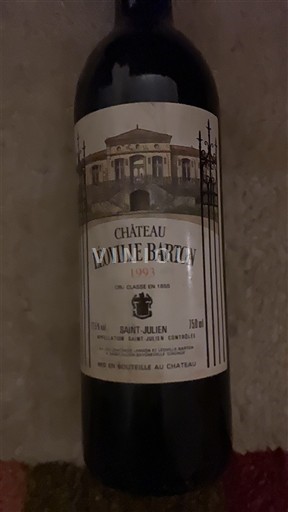 Bordeaux Saint-Julien Grand Cru Château Léoville Barton 1993