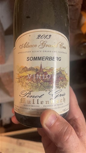 Alzacija Alsace Grand Cru Grand Cru Mullernach Sommerberg 2013