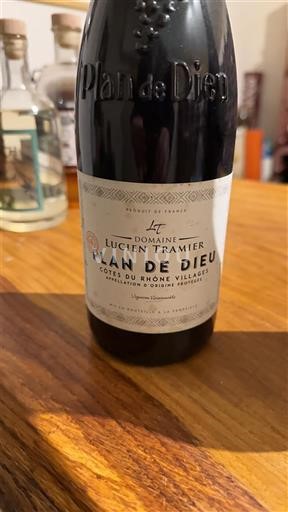 Valle del Ródano Côtes del Ródano Pueblos Domaine Lucien Tramier Plan de Dieu 2017