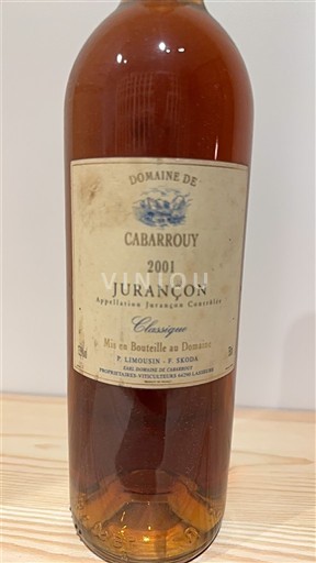 Sudoeste Jurançon Domaine Cabarrouy Classique 2001